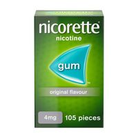 nicorette original gum 4mg - 105 pieces - 10 pack