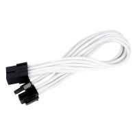 silverstone pp07-pciw cable extensor de alimentacion 8 pin a pci-e 62 pin 25cm blanco