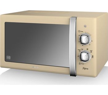 SWAN SM22130CN Solo Microwave - Cream, Cream