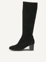 caprice boots black made of textiles with block heel size 39