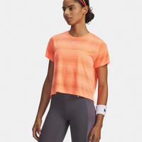 under armour velociti  camiseta de running mujeres - naranja plateado