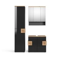 conjunto de muebles de bano eden 3 partes con mueble alto vicco