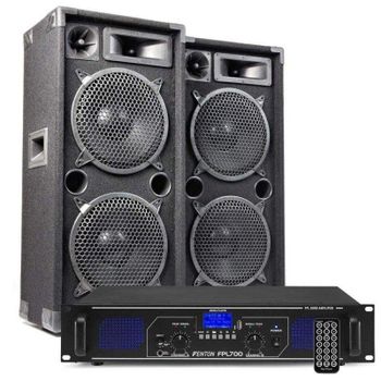 Combinación altavoces Fenton MAX210 2000W Bluetooth USB MP3 Plug and Play
