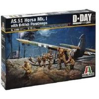 italeri  1356 - maqueta as horsa mki y paracaidistas britanicos escala 172