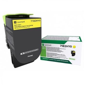 Lexmark 71B2HY0 Yellow Original High Capacity Return Program Toner Cartridge