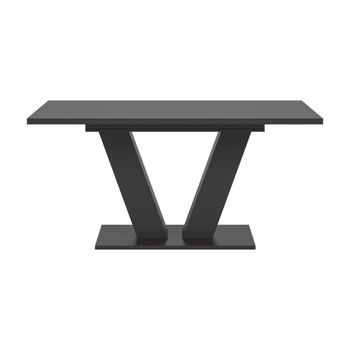 Mesa Extensible Capture – Pie En Diseño De V – Gris Oscuro – 150 A 190 Cm