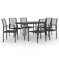 juego de comedor de jardin 7 piezas vidaxl