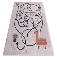 alfombra fun game para ninos juego de llama beige 180x270 cm