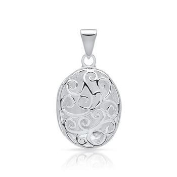 Moderno medallón de plata 925