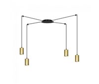 lampara colgante finder oro 4 luces marca wonderlamp