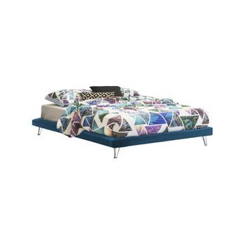 Cama Doble Azul 205x170h32 Cm