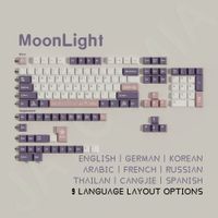 teclas de cereza purpura tinte sub aleman coreano espanol arabe frances ruso iso ansi juego grande de teclas para teclado mecanico