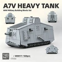 set de construccion de tanque pesado a7v 920 piezas escala 135 bloques de modelo militar juguete de ensamblaje diy para adultos coleccion y exhibicion