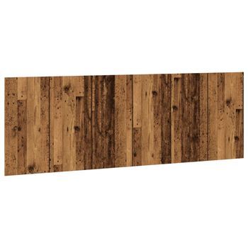 Cabecero De Pared Madera Ingeniería Envejecida 240x1,5x80 Cm