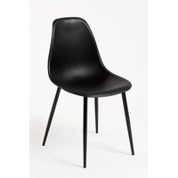 pack 6 sillas mykle total de polipropileno 854638 cm - negro