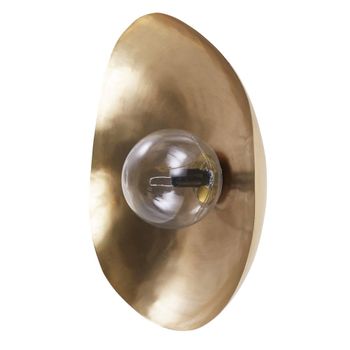 Aplique de pared de acero dorado 45x41 cm