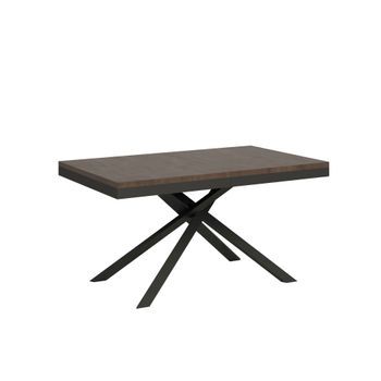 Mesa Extensible 90x160/420 Cm Karida Evolution Nogal Estructura Antracita
