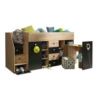 litera hartford 361 individuales de color marron claro aglomerado laminado somieres