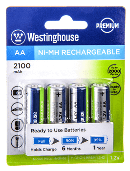 PILAS RECARGABLE AA 2100 WESTINGHOUSE