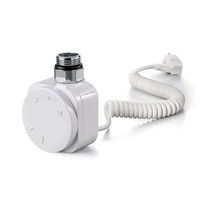 kibath temostato con resistencia secatoallas redondo de 600w acabado blanco mate fabricado en abs