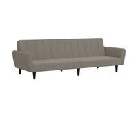 vidaxl sofa cama de 2 plazas terciopelo gris claro
