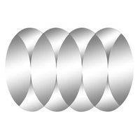 espejo cristal madera 120x2x80 circulos ahumado