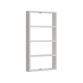 Estantería de pared de madera > - 43 x 9 x 80 cm - blanca