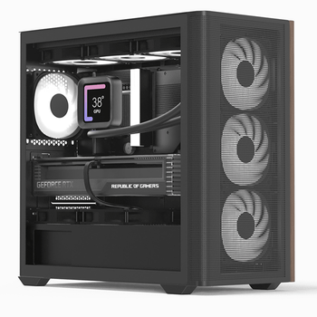 Caja AEROCOOL D301A Negro, Madera