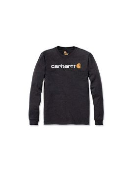 Camiseta Carhartt Core Logo T-Shirt L/S Hombre Negro