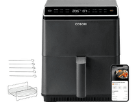 reacondicionado seminuevo muy bueno freidora de aire - cosori dual blaze chef edition doble resistencia 1700 w 64 l 12 funciones