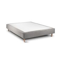 base de cama rigida 20 ascot  taupe conica 190 x 150 cm