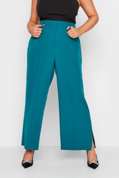 Pantalones Acampanados Verde Mar, Mujer Curvy Y Tallas Grandes, Yours