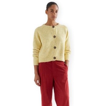 Compania Fantastica Chaqueta de punto COMPAÑIA FANTÁSTICA Cardigan 10287 - Yellow para mujer