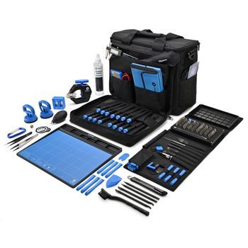 Kit De Herramientas De Reparación Ifixit Business, Maletín De Transporte Negro Con Herramientas De Reparación Azules