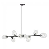 lampara colgante bimala transparente 8 luces