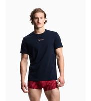 emporio armani para hombre em000377af19049 camiseta san valentine azul s casual algodon manga corta
