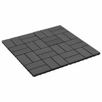 tile de decking 22 uds negro 30 x 30 cm wpc vidaxl