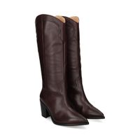 unisa botas con tacon mujer - rojo talla 39