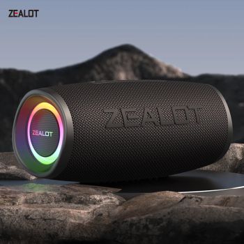 Altavoz Portátil ZEALOT-S56 de 40 W, Subwoofer de Bajos, Inalámbrico, IPX6, Resistente al Agua, TWS, 8800 mAh, Altavoz para Viajes al Aire Libre, Compatible con USB/TF/AUX