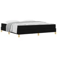 cama tapizada  200 x 180 cm  madera - negro