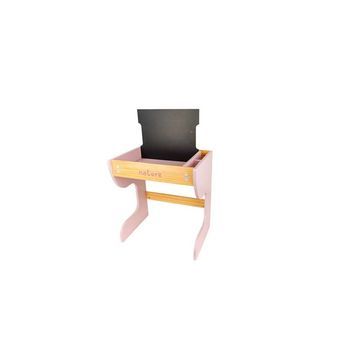 Escritorio Con Pizarra+banco/baul Nature Escritotio: 50x36x55 Cm / Taburete: 50x29x55 Cm / Cerrado: 50x41x55 Cm