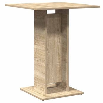 Mesa De Bistró Contrachapada Color Roble Sonoma 60x60x75 Cm Vidaxl