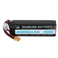 bateria lipo marslipo 111v 6000mah 100c 3s con conector xt60 para dron rc