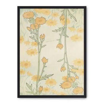 Cuadro Floral Art Nouveau