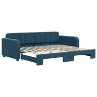 cama para adulto  cama individual  sofa cama nido terciopelo azul 90x200 cm