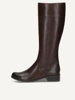 caprice boots brown made of leather with block heel size 36