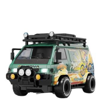 DLK 585-132 RTR 1/24 2.4G 4WD Coche RC Deportivo Mini Autobús Drift Off-Road Simulación Furgoneta Camping Luz LED Alta V