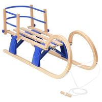 trineo plegable con respaldo madera contrachapada 110 cm vidaxl