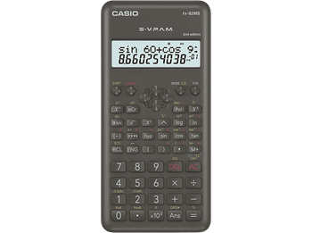 Calculadora científica - Casio FX-82MS-2, S-V.P.A.M., 240 funciones, Editor de datos STAT, Negro