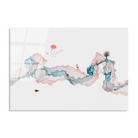 pintura vidrio templado uv-224 multicolor 70x100 cm